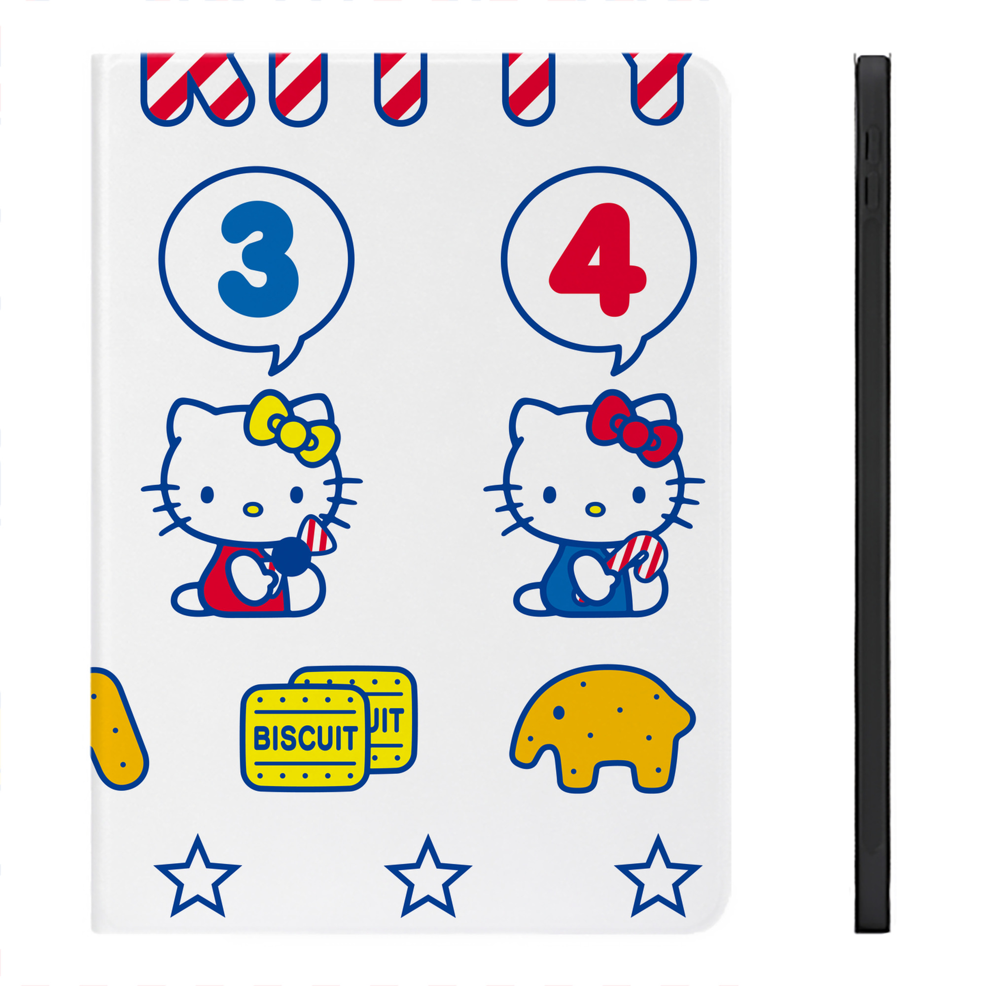 （画像用） Hello Kitty ハローキティ IPadケース ペンホルダー付き ブックスタイルデザイン